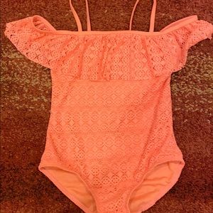 Hot pink kids swimsuit